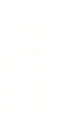 Bir insan tarafından çizilen Kırık Robot Tebeşiri