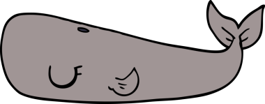 Bir insan tarafından çizilmiş karalama balinası.