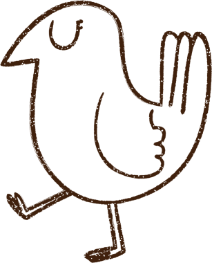 Yürüyen Kuş Kömürü Bir insan tarafından çizilmiş