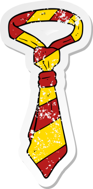 Bir insanın çizdiği karikatür ofis kravatının sıkıntılı çıkartması.