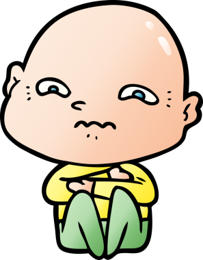 bir insan tarafından çizilmiş sinirli bir adam.