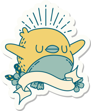 Bir insan tarafından çizilmiş çırpınan bir dövme stili.