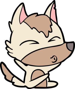 Bir insan tarafından çizilmiş bir kurt düdüğü.