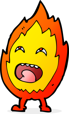 bir insan tarafından çizilmiş çizgi film karakteri