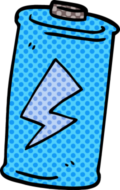 Bir insan tarafından çizilmiş karalama bataryası.