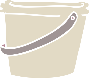 Bir insan tarafından çizilmiş karalama kovası.