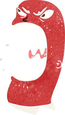 Bir insan tarafından çizilmiş öfkeli bir adam.