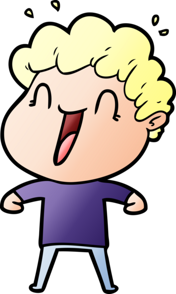 Bir insan tarafından çizilmiş mutlu bir adam.