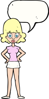 Bir insan tarafından çizilmiş konuşma balonlu bir karikatür.