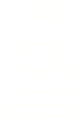 Bir insan tarafından çizilmiş mikroskop Tebeşiri