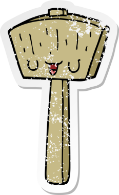 Bir insan tarafından çizilmiş karikatür sopası.