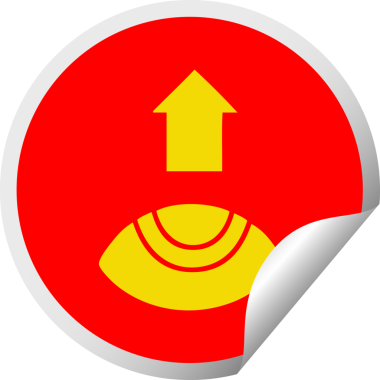 Bir insan tarafından çizilmiş dairesel soyulmuş göz karikatürü.