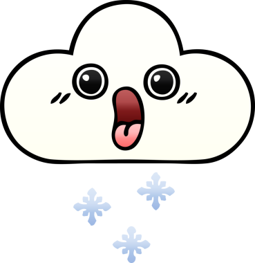 Bir insan tarafından çizilen kar bulutunun gölgeli çizimi