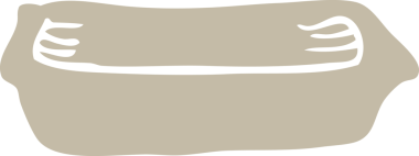 Bir insan tarafından çizilmiş düz renkli çizim tepsisi