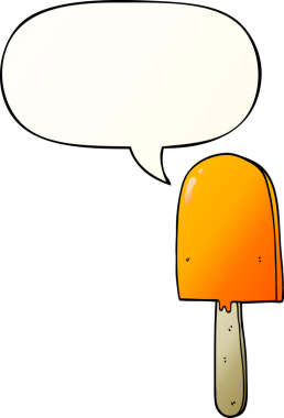 bir insan tarafından çizilmiş düzgün eğimli konuşma baloncuklu çizgi film lolipopu