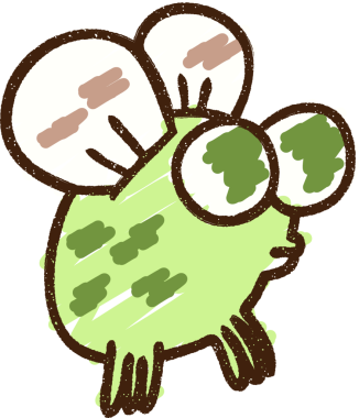 Bir insan tarafından çizilen İğrenç Sinek Tebeşiri