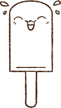 Bir insan tarafından çizilen Ice Lolly Kömür Çizimi