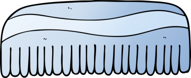 bir insan tarafından çizilmiş karikatür tarağı