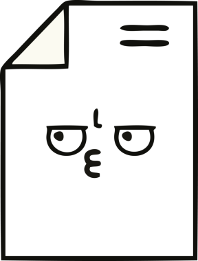 Bir insan tarafından çizilmiş bir kağıt karikatürü.