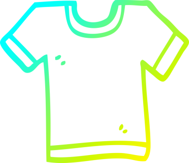 Bir insan tarafından çizilmiş karikatür tişörtü.