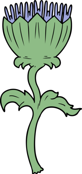 bir insan tarafından çizilmiş deve dikeni.