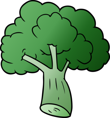 Bir insan tarafından çizilmiş bir brokoli.