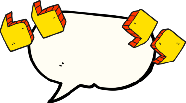 Bir insan tarafından çizilmiş serbest konuşma balonu tırnak işaretleri