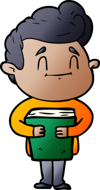 Bir insan tarafından çizilmiş mutlu çizgi film adamı.