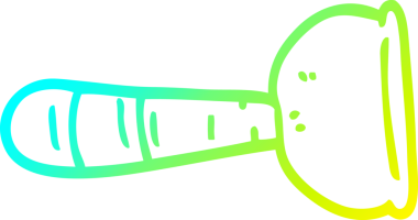 Bir insan tarafından çizilmiş bir tuvalet pompasının soğuk gradyan çizimi.