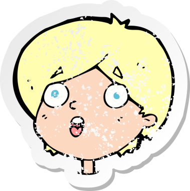 İnsan tarafından çizilmiş bir karikatürün gerilimli yapıştırması.