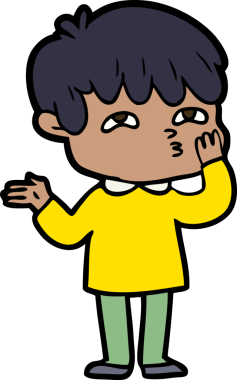 Bir insan tarafından çizilmiş karikatür adamı.