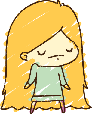 Bir insan tarafından çizilen omuz silken Kız Tebeşiri