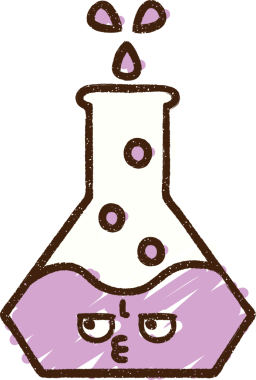 Bir insan tarafından çizilen Kimyasal Tebeşir