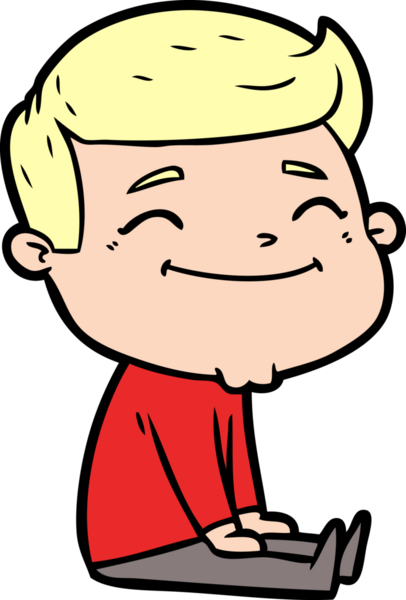 Bir insan tarafından çizilmiş mutlu çizgi film adamı.