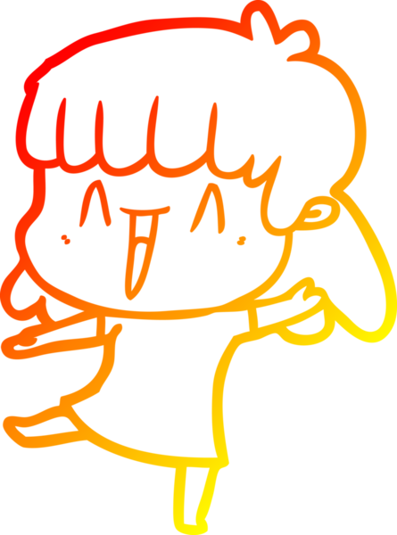 Bir insan tarafından çizilmiş bir karikatür kadın çizimi