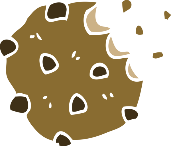 Bir insan tarafından çizilmiş çikolatalı bisküvi.