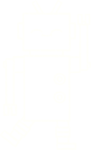 Bir insan tarafından çizilen Dans Eden Robot Tebeşiri