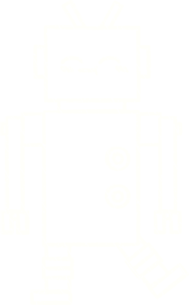 Bir insan tarafından çizilen robot tebeşiri.