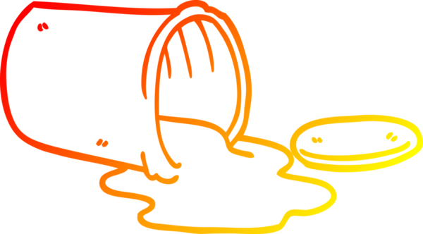 Bir insan tarafından çizilmiş bir karikatürün sıcak gradyan çizimi