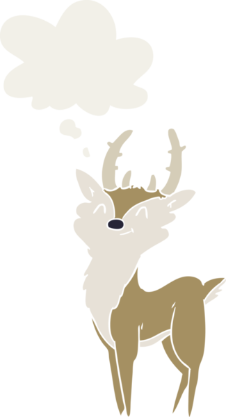 Düşünce baloncuğu olan mutlu bir karikatür insan tarafından çizilmiş.