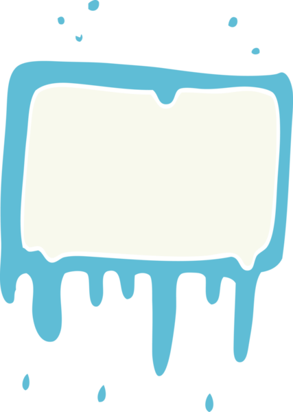 karikatür damlayan pankart bir insan tarafından çizilmiş.