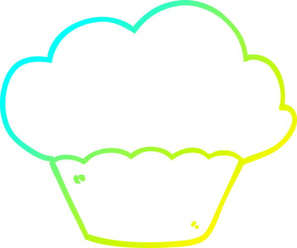 Bir insan tarafından çizilmiş soğuk gradyan çizgisi.