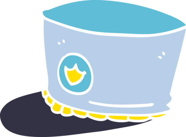 Bir insan tarafından çizilmiş karikatür bandı şapkası.