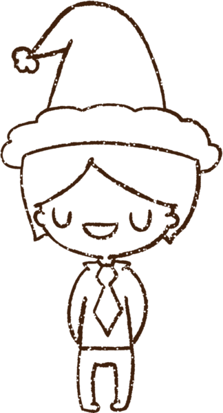 Bir insan tarafından çizilen Şenlikli Kömür Çizimi