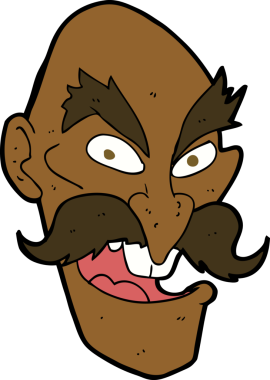 Bir insan tarafından çizilmiş yaşlı bir adam yüzü.