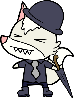 Kızgın kurt adam çizgi filmi bir insan tarafından çizildi.