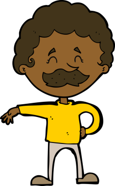 Karikatürist bir insan tarafından çizilmiş kamp hareketi yapıyor.