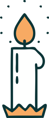 Bir insan tarafından çizilmiş ikonik dövme şekli.