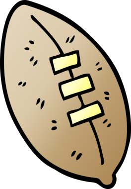 Bir insan tarafından çizilmiş karalama futbolu.