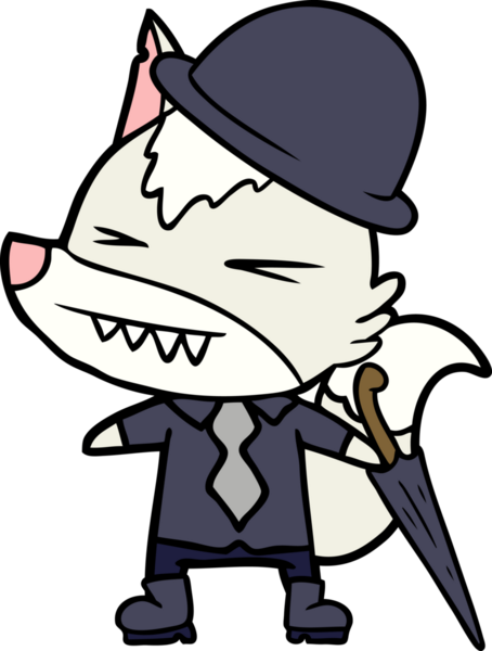 Kızgın kurt adam çizgi filmi bir insan tarafından çizildi.